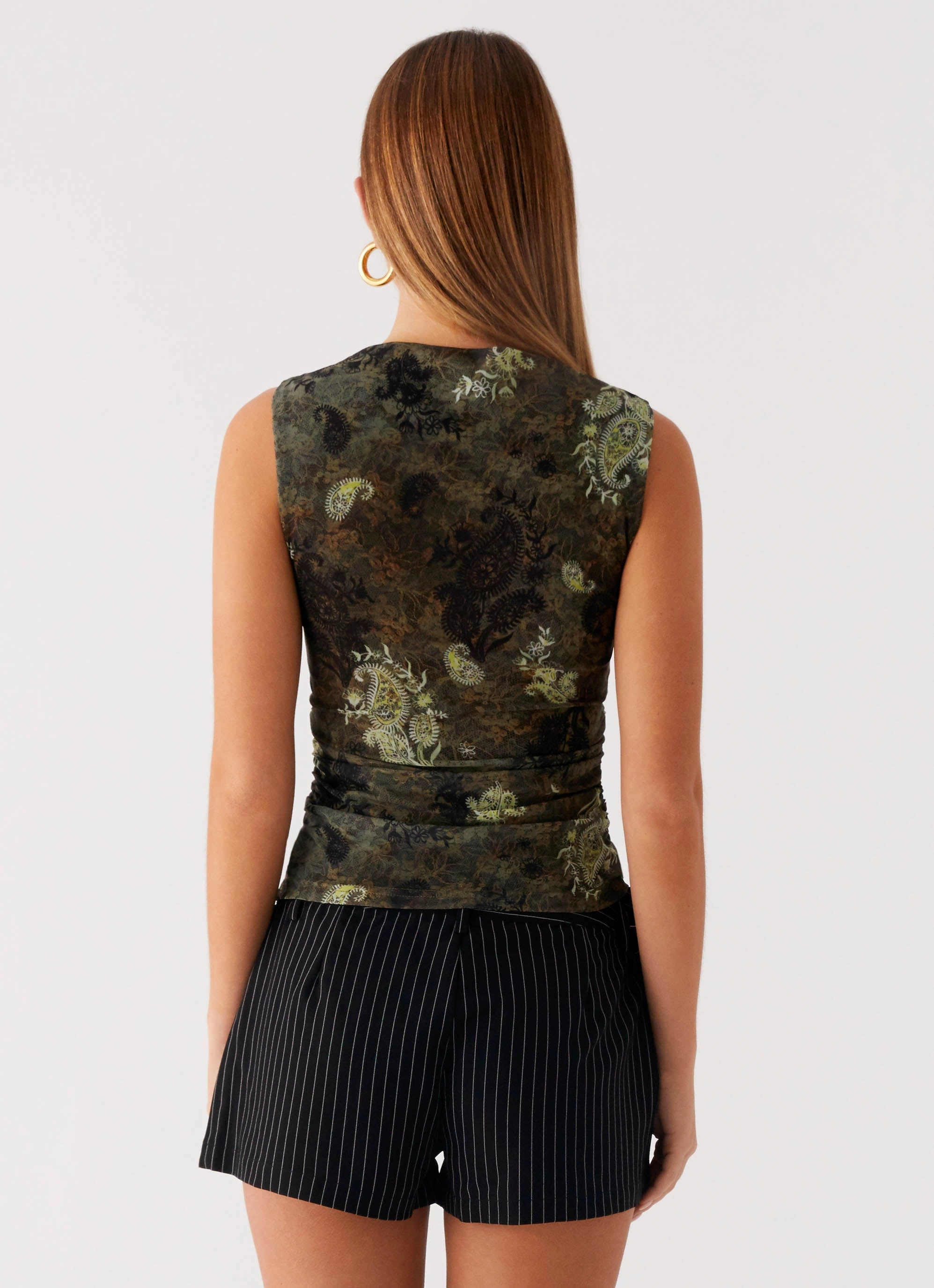 Lux Tank Top - Cyber Floral