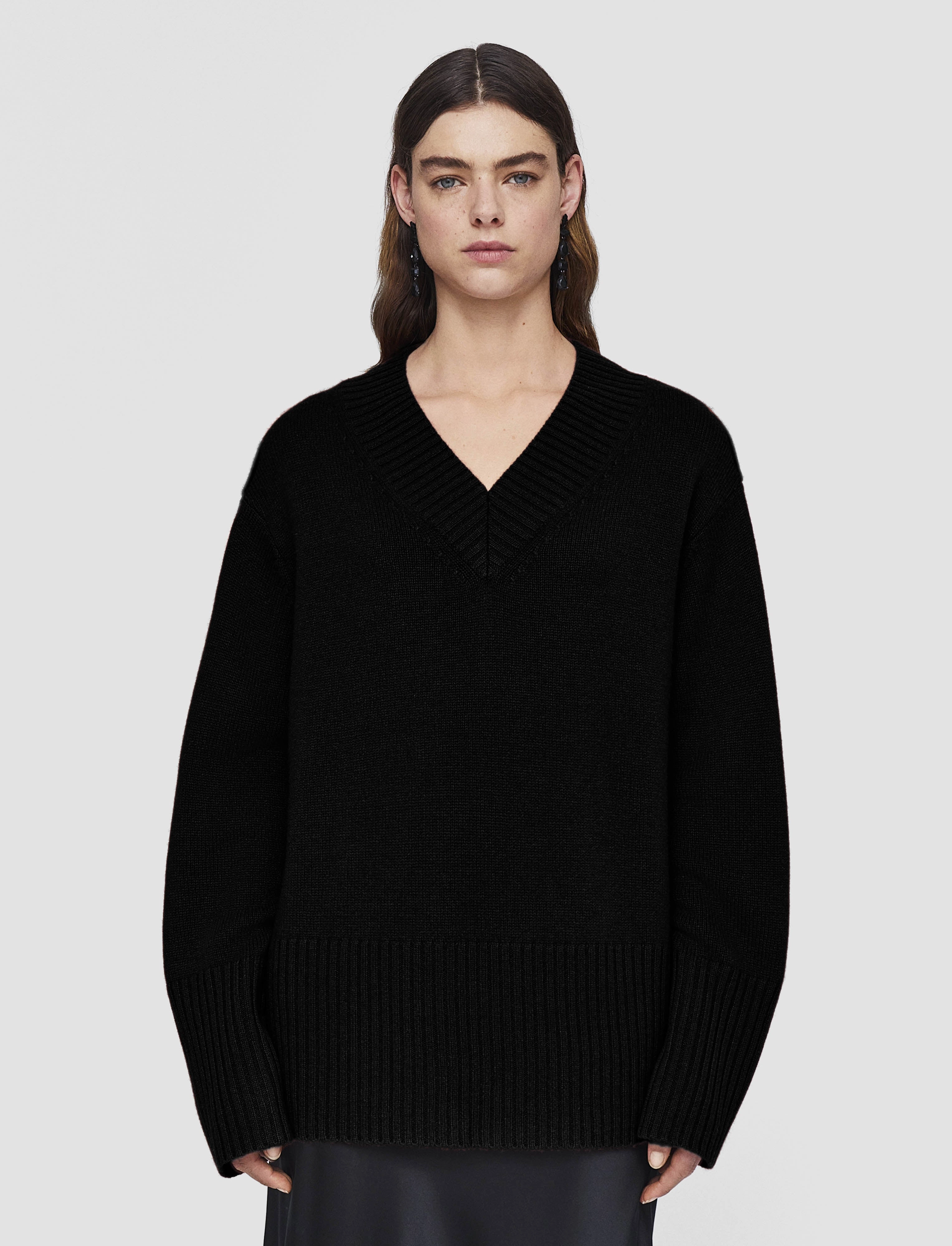 Luxe Cashmere V Neck Jumper