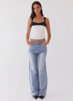 Lylah Satin Top - Noir Pearl Lylah Satin Top - Noir Pearl