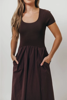 Lynette Maxi Dress in Brown Lynette Maxi Dress in Brown