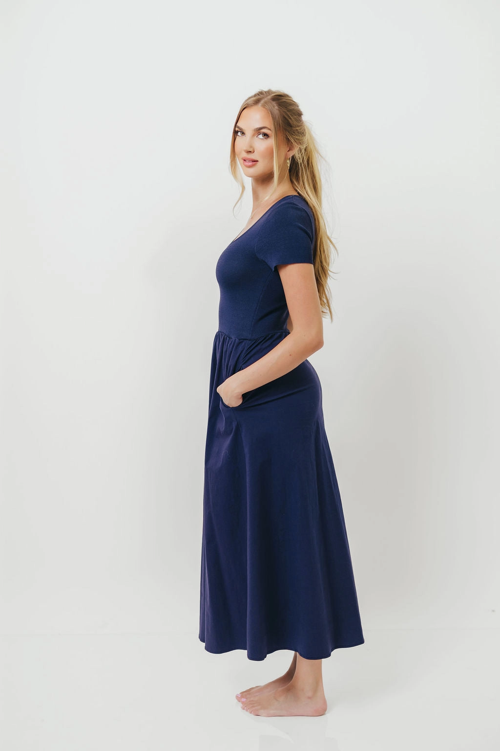 Lynette Maxi Dress in Navy