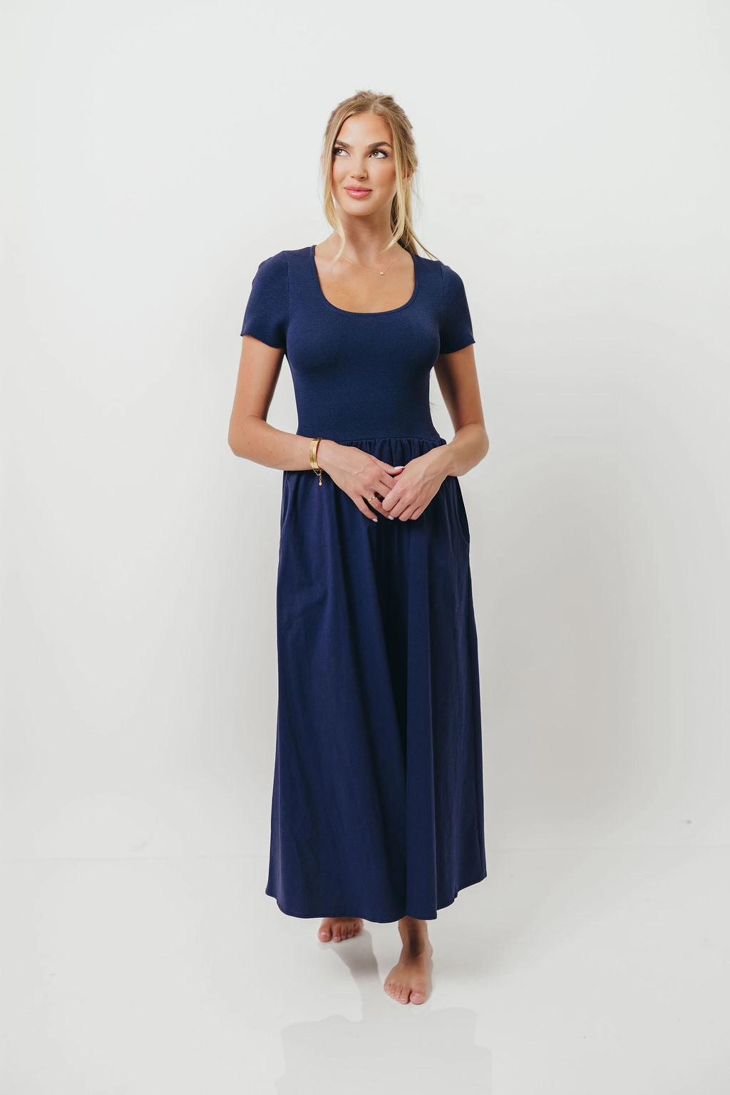 Lynette Maxi Dress in Navy