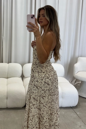 Lyra Maxi Dress in Cream Lyra Maxi Dress in Cream