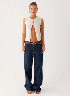 Maali Knit Top - White Maali Knit Top - White