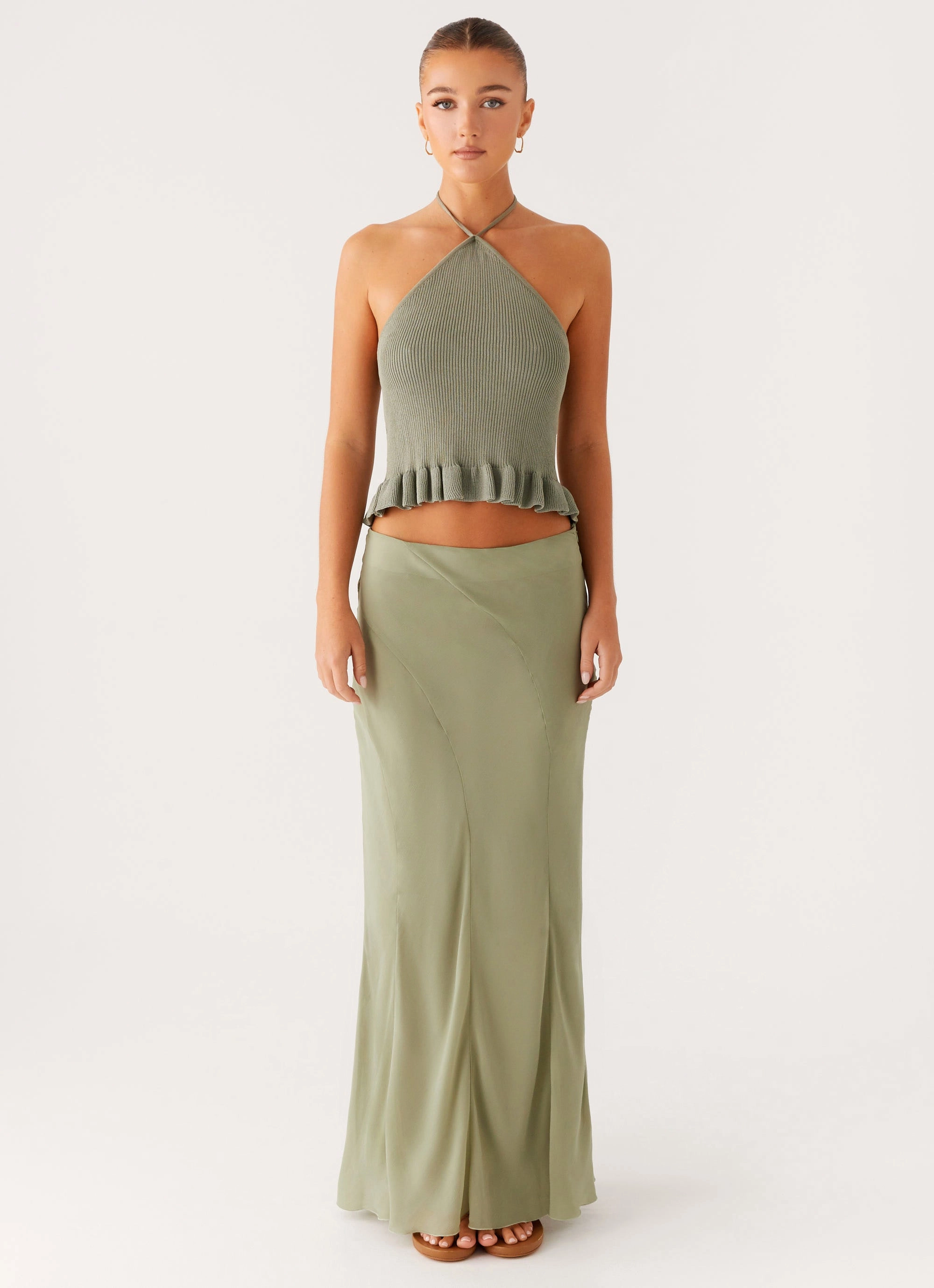 Maddox Maxi Skirt - Sage