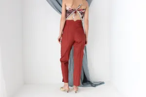 MADE IN ITALY 80s Super High Waist Cigarette Pants