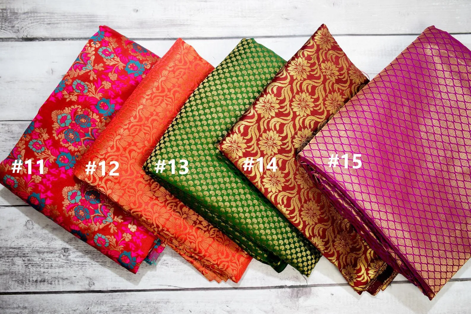 Made to Order Banarasi Blouse for Saree and Lehenga - Round Neck with Back Dori Button Closure - Half Sleeve Sari Top in Various Colours