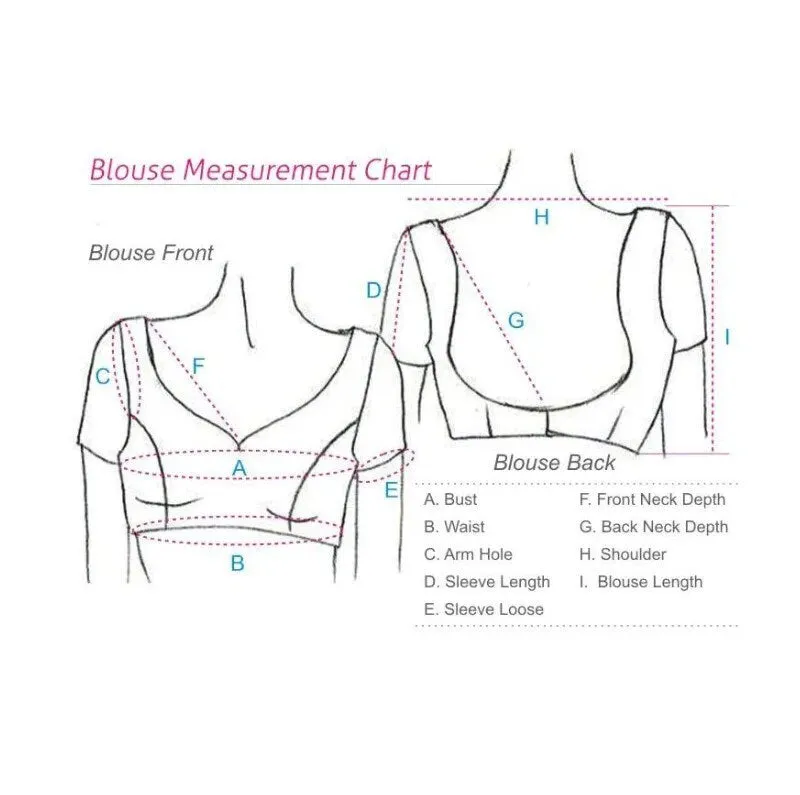 Made to Order Banarasi Blouse for Saree and Lehenga - Round Neck with Back Dori Button Closure - Half Sleeve Sari Top in Various Colours
