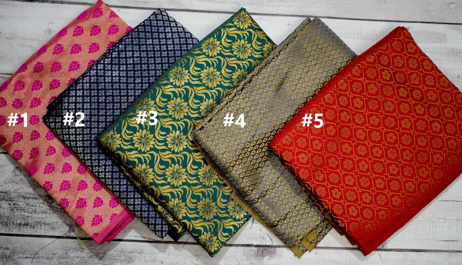 Made to Order Banarasi Blouse for Saree and Lehenga - Round Neck with Back Dori Button Closure - Half Sleeve Sari Top in Various Colours
