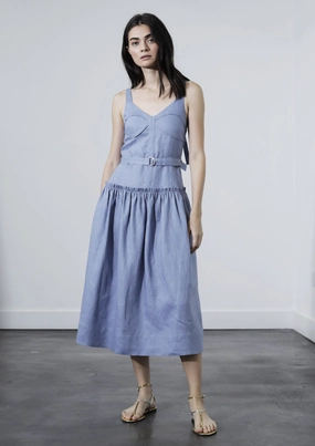 MAGNOLIA MIDI DRESS - STEEL MAGNOLIA MIDI DRESS - STEEL