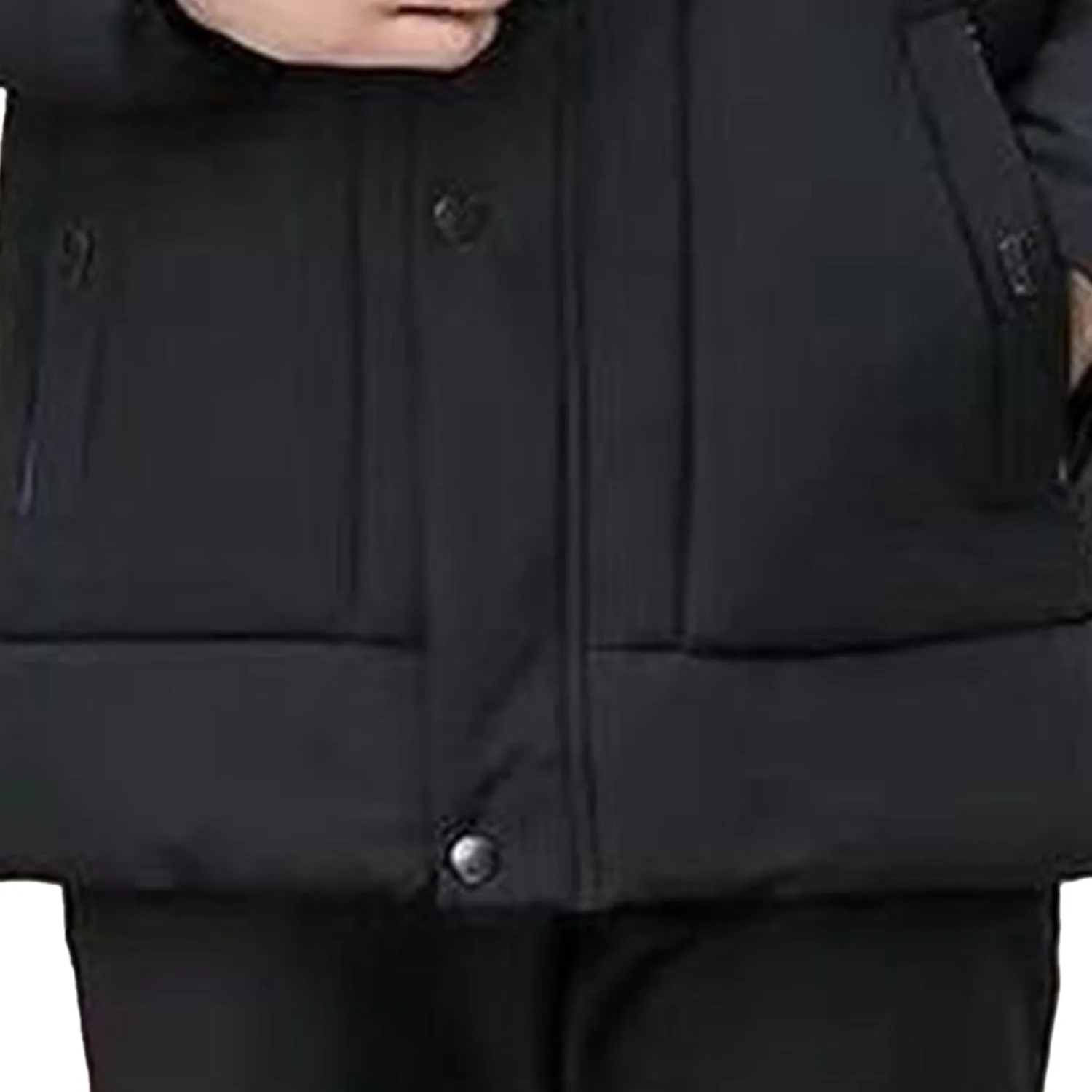 Maiyifu-GJ Men's Winter Hooded Puffer Jacket Fleece Lined Windproof Down Coats Thicken Warm Parka Outerwear Windbreaker