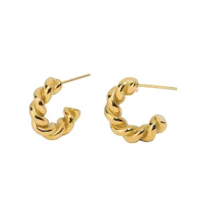 Maleah Twisted Hoops Earrings