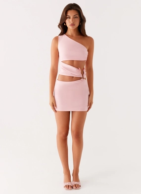 Malli Cut Out Mini Dress - Pink Malli Cut Out Mini Dress - Pink