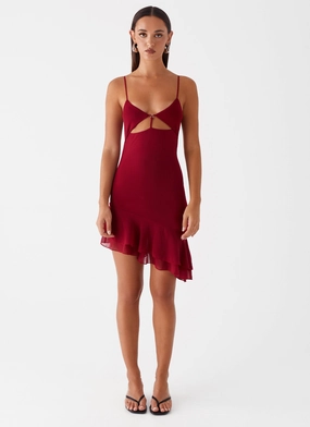 Mallory Mini Dress - Cherry Red Mallory Mini Dress - Cherry Red