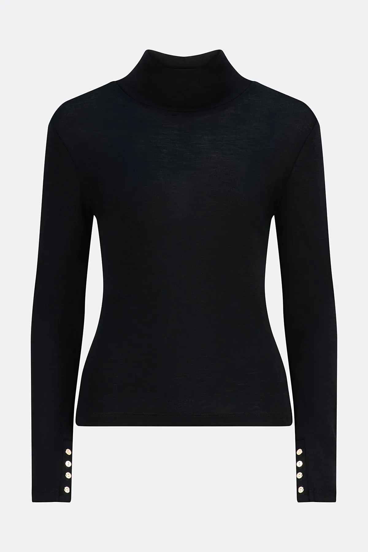 Mandalay Merino Wool Long Sleeve Knit Black