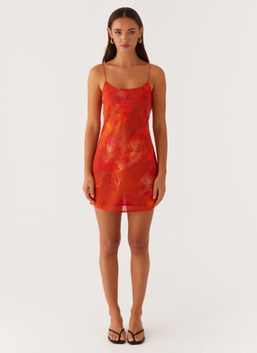 Manifest Mini Dress - Amber Manifest Mini Dress - Amber