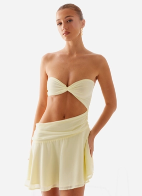 Marbella Mini Dress - Yellow Marbella Mini Dress - Yellow