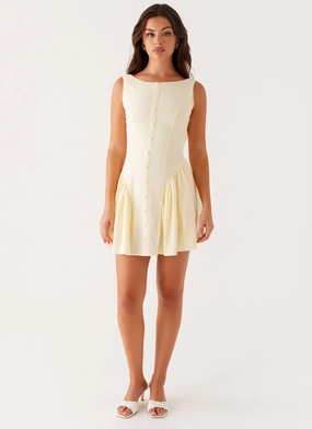 Margo Mini Dress - Pale Yellow Margo Mini Dress - Pale Yellow