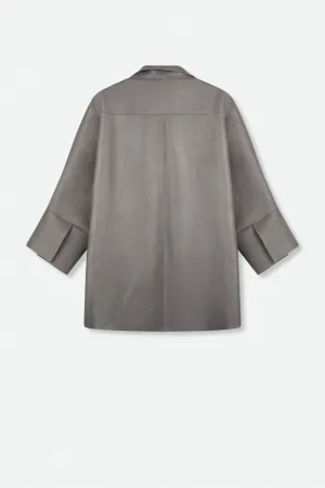 MARGOT TIE JACKET IN LEATHER MARGOT TIE JACKET IN LEATHER