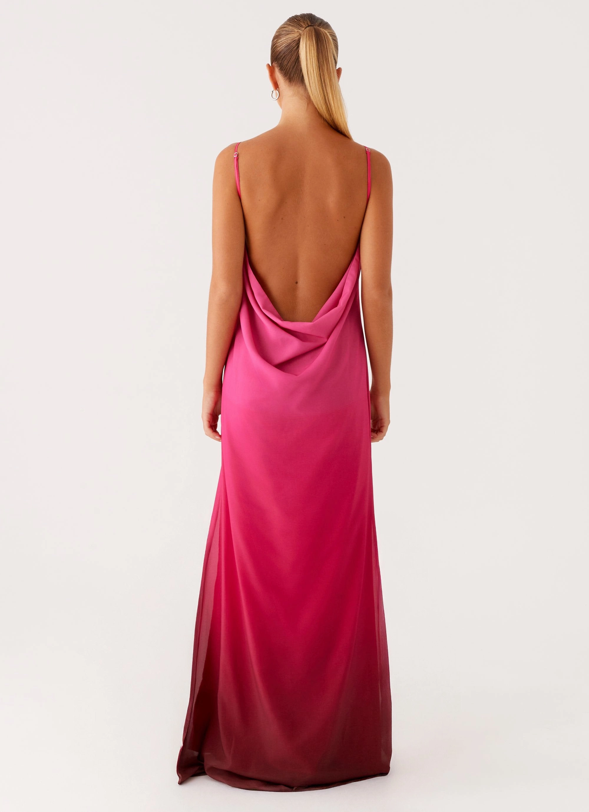Marianne Maxi Dress - Fuchsia Gradient