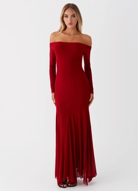 Maribel Maxi Dress - Red Maribel Maxi Dress - Red