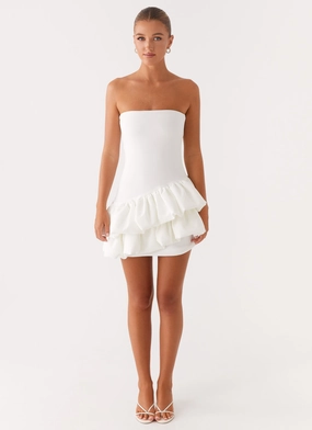 Marie Mini Dress - White Marie Mini Dress - White