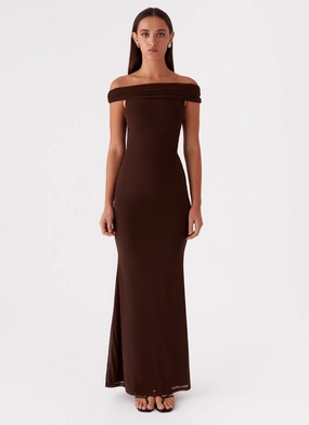 Marilyn Maxi Dress - Chocolate Marilyn Maxi Dress - Chocolate