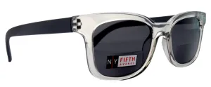 Mars, High-End Line Bifocal (Clear On Top) Reading Sunglasses Unixes OR Non-Bifocal Readers Sunglasses (Transparent  Grey) NY Fifth Avenue