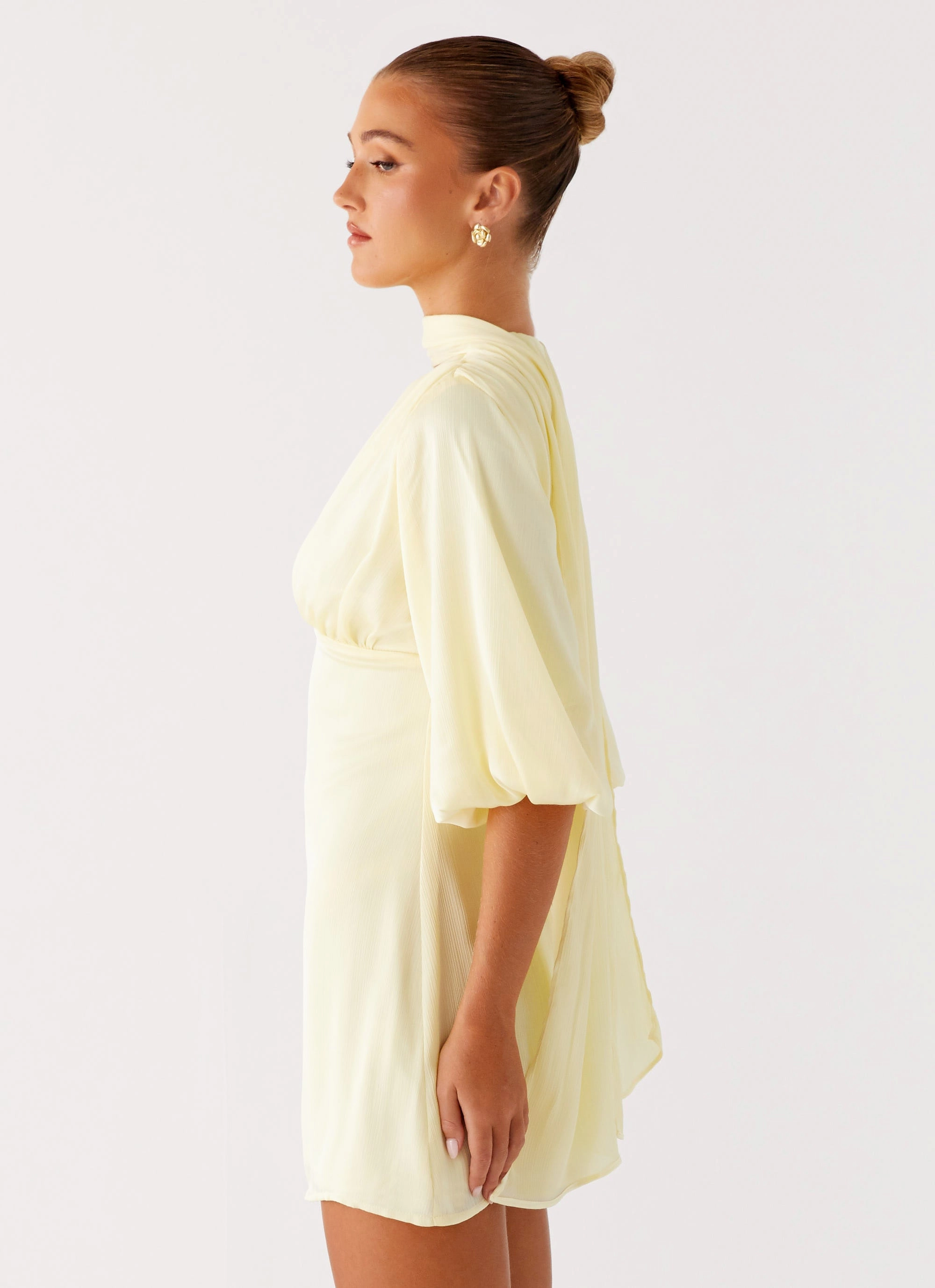 Mary Mini Dress - Yellow
