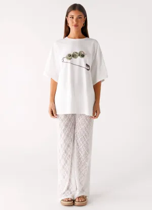 Matcha Lace Pants - White Matcha Lace Pants - White