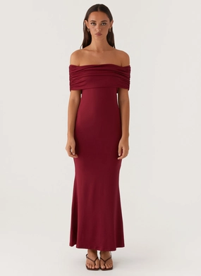 Maude Maxi Dress - Maroon Maude Maxi Dress - Maroon