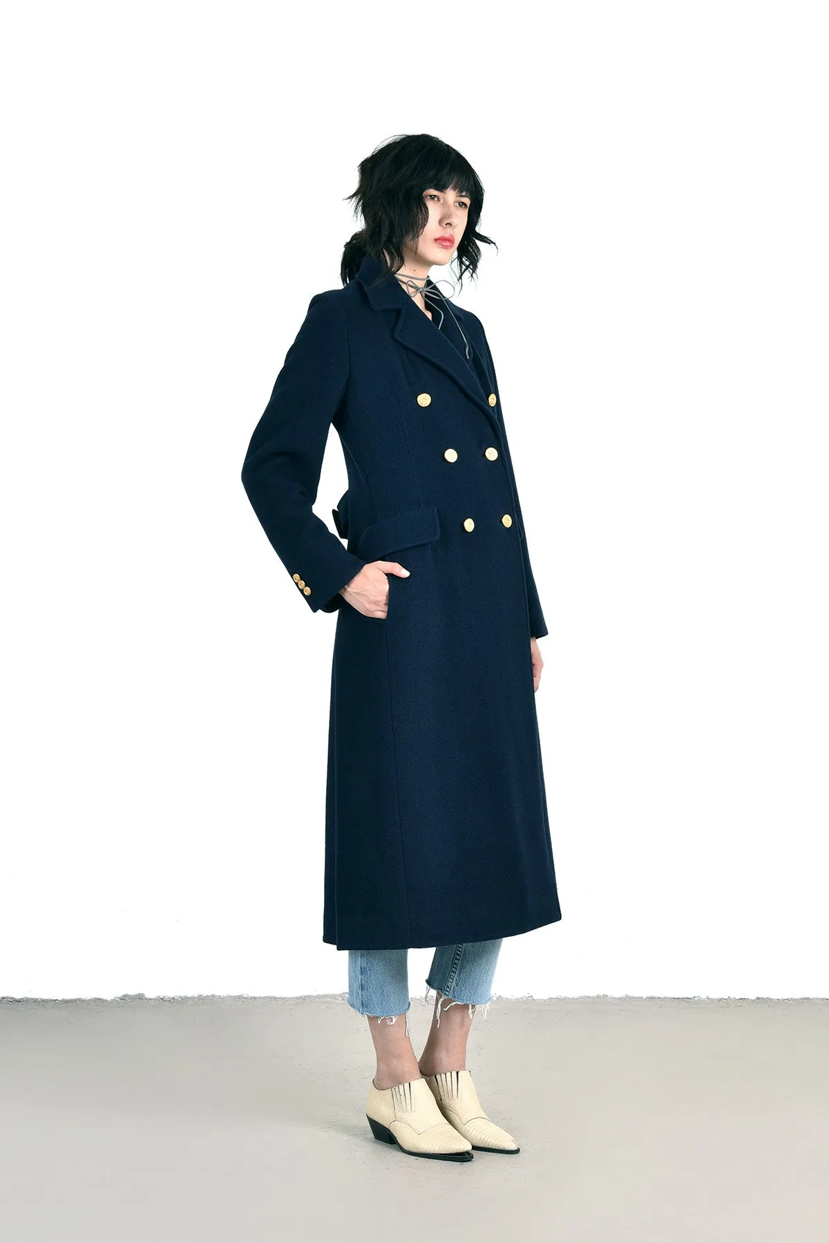 Mayfair Cashmere Military Maxi Coat