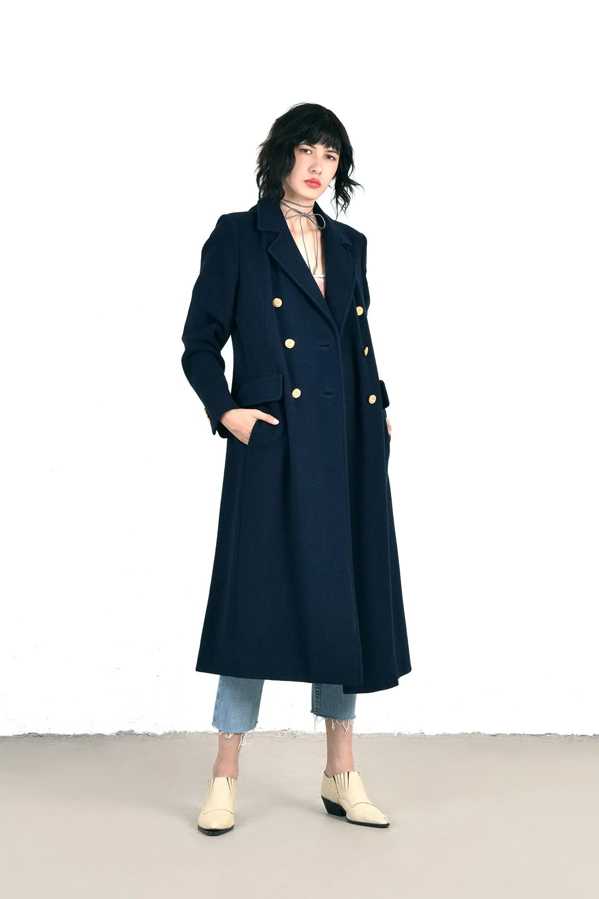 Mayfair Cashmere Military Maxi Coat