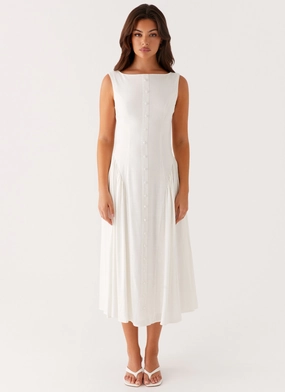 Maylah Midi Dress - White Maylah Midi Dress - White