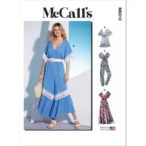 McCall's Pattern M8313 Misses' Romper and Jumpsuits