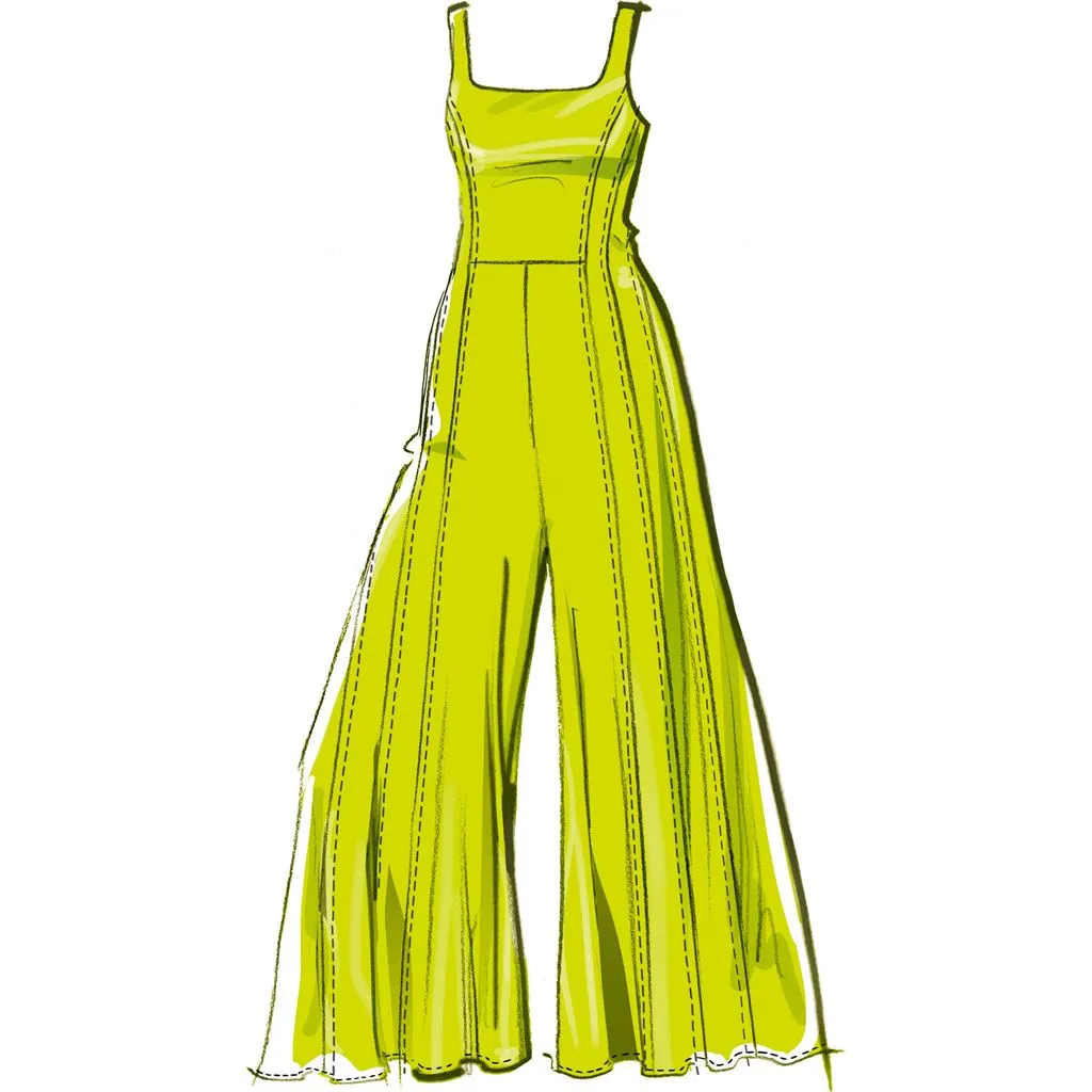 McCall's Pattern M8513 Women's Knit Jumpsuits and Dress