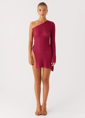 Medda Knit Mini Dress - Hot Pink Medda Knit Mini Dress - Hot Pink