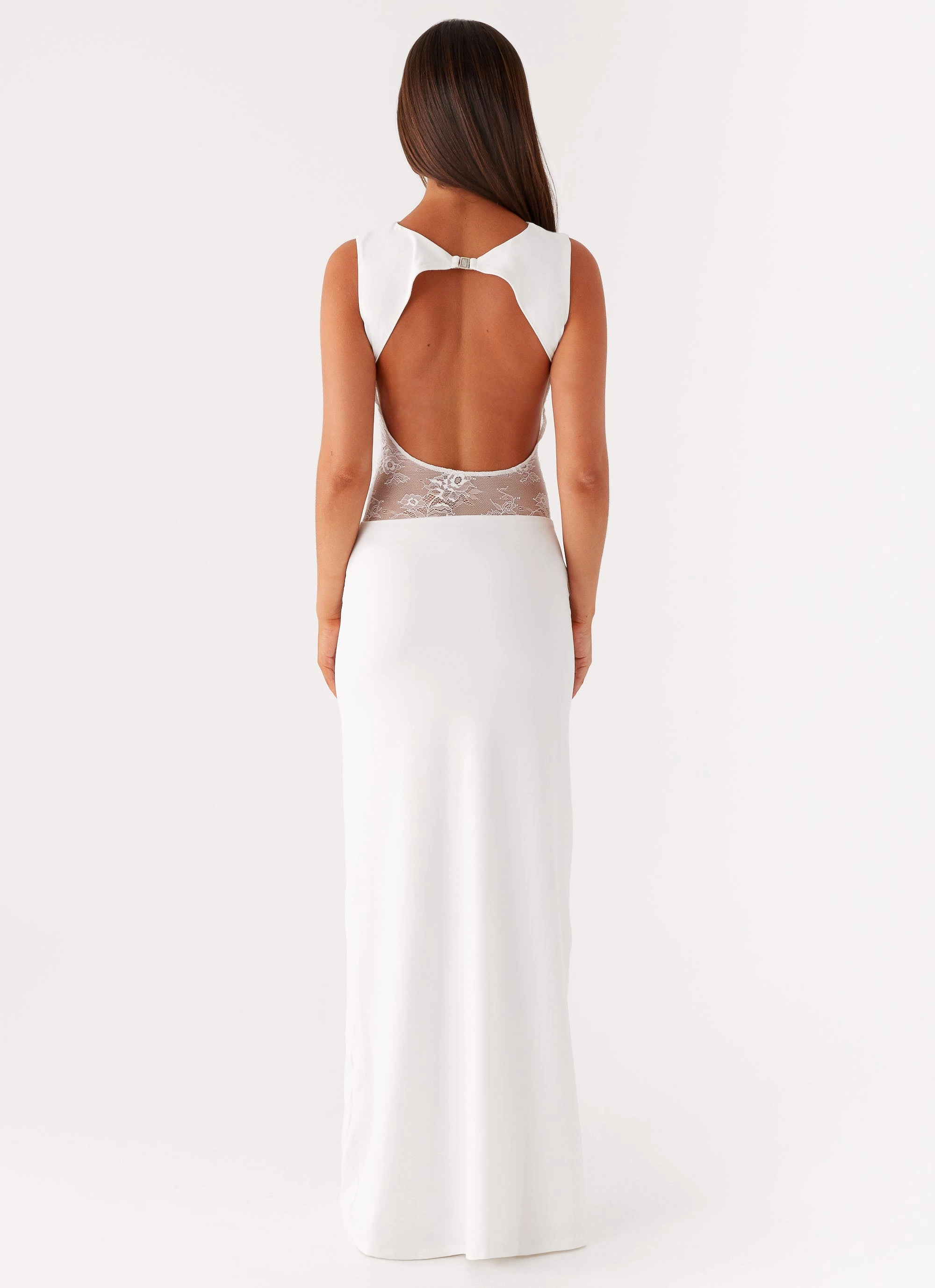 Medina Lace Maxi Dress - White
