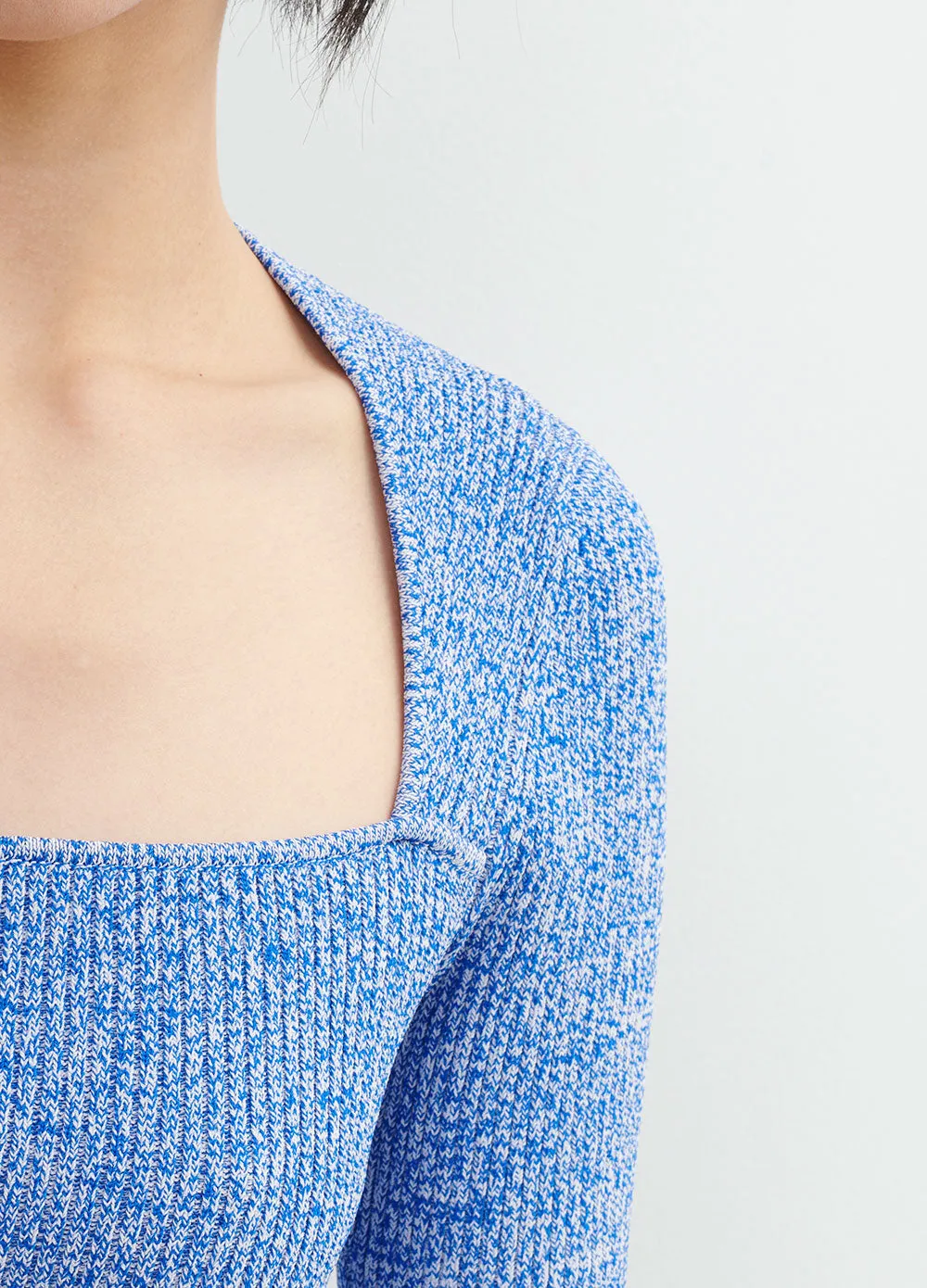 Melange Knit Top