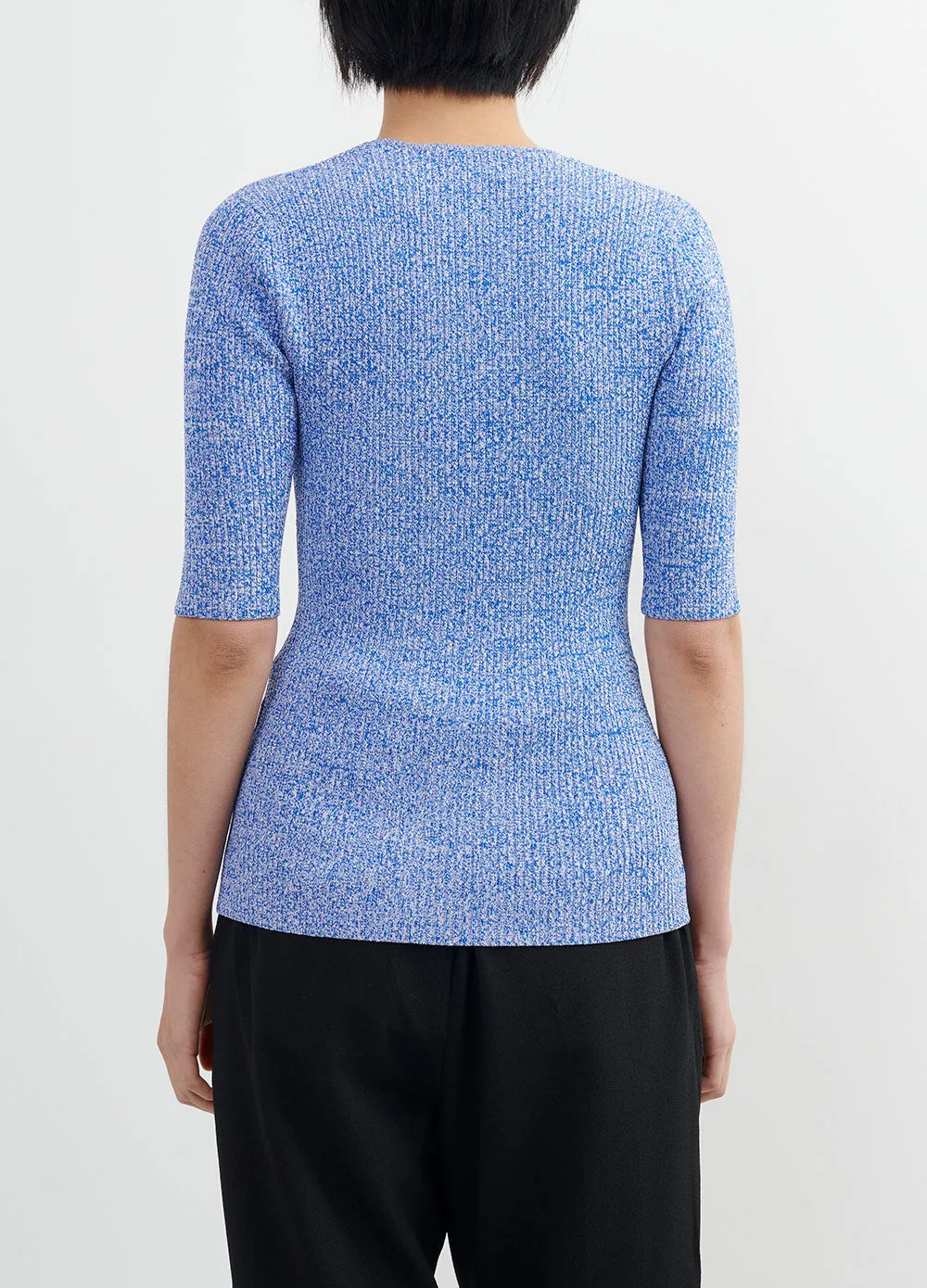 Melange Knit Top