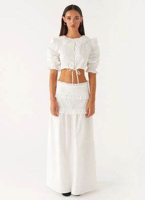 Melania Blouse - White Melania Blouse - White