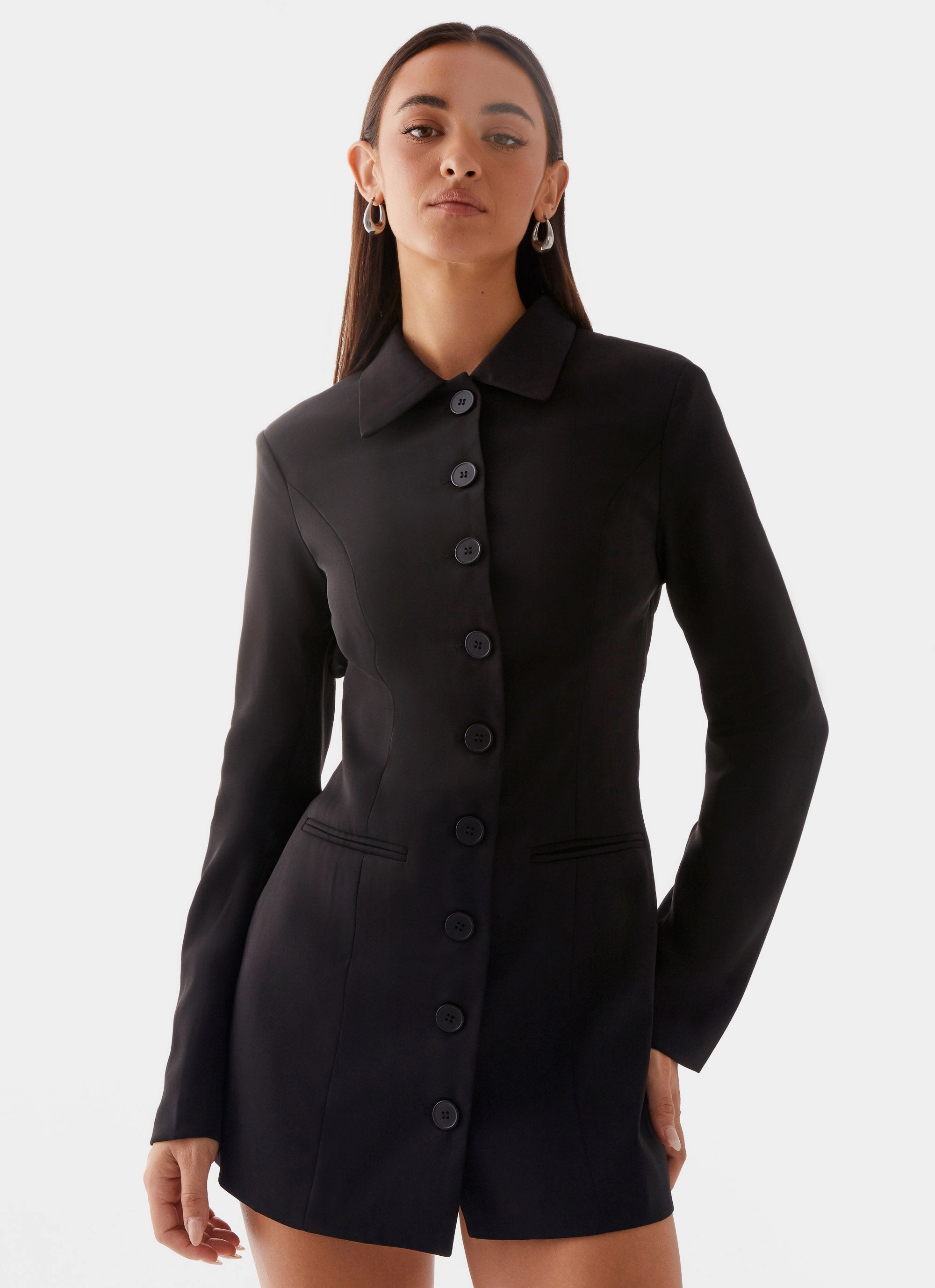 Memphis Blazer Mini Dress - Black