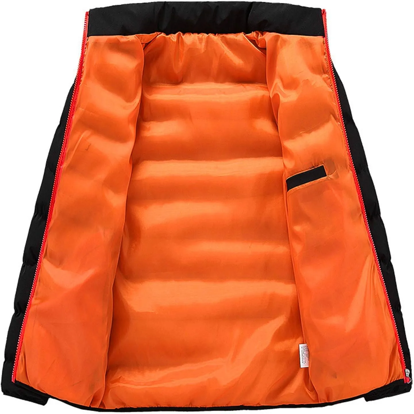 Men Winter Coat Thick Quilted Puffer Jacket Outdoor Ski Jacket Stand Collar Down Jacket Lightweight Packable Puffer Jacket