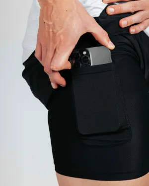 Men's Black Active Shorts w/Liner Men's Black Active Shorts w/Liner