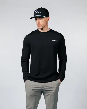 Men's Black Golf Crew Neck Men's Black Golf Crew Neck