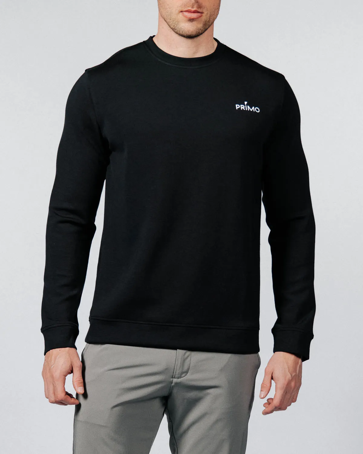 Men's Black Golf Crew Neck