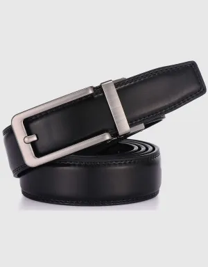 Men's Classic Keen Design Leather Ratchet  Belt