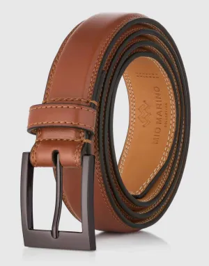 Men's Dual Hoop Leather Belt