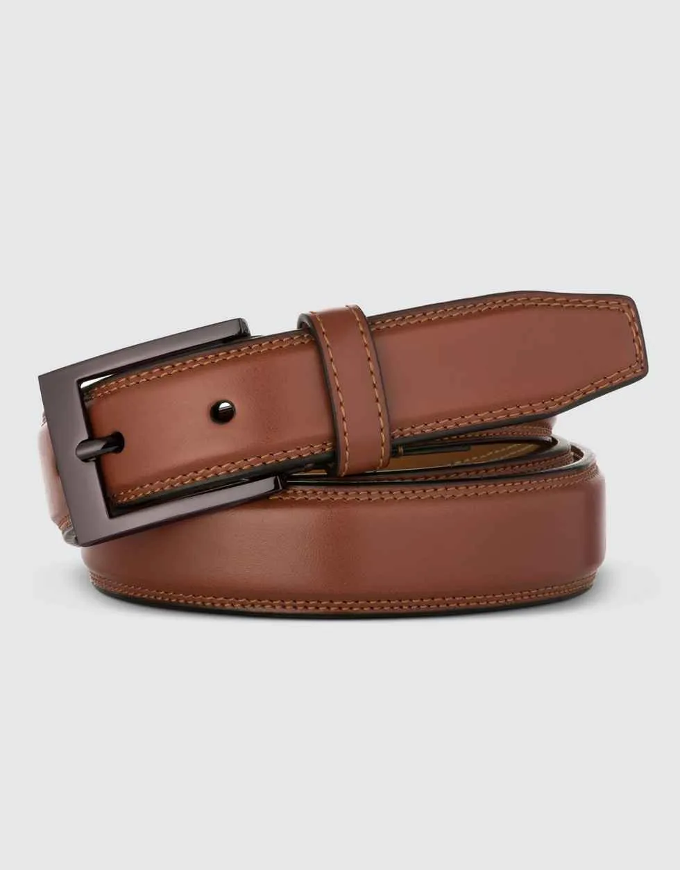 Men's Dual Hoop Leather Belt