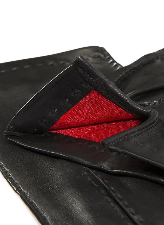 Men's Handsewn Three-Point Silk-Lined Leather Gloves